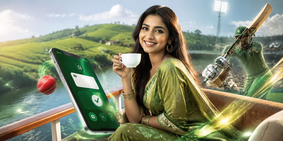 সিলেটের চা বাগানে ক্রিকেট বেটিং উপভোগ করছেন একজন ব্যবহারকারী
